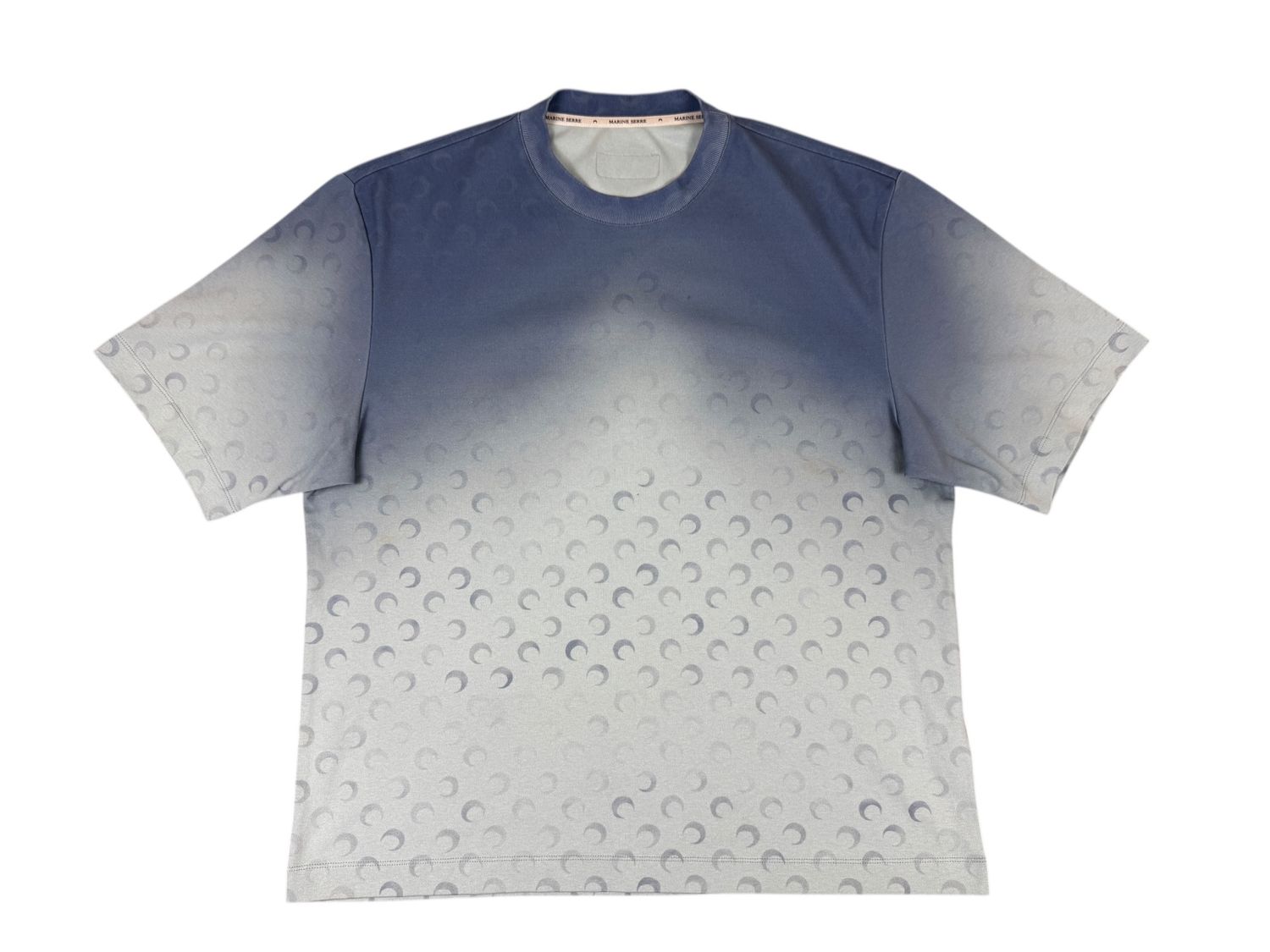 Marine Serre Blue Moon Faded Jersey Tee