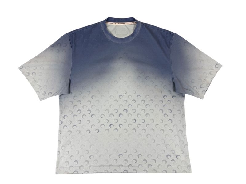 Marine Serre Blue Moon Faded Jersey Tee