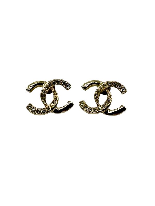 Chanel Stud Double C Earrings
