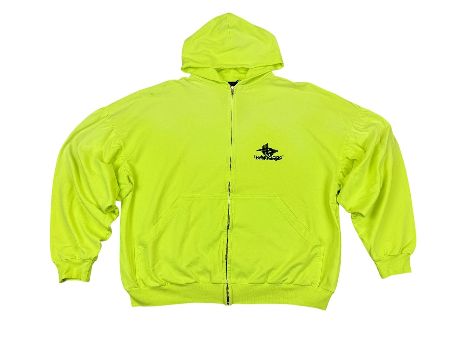 Balenciaga Layered Sports Icon Zip Up Hoodie