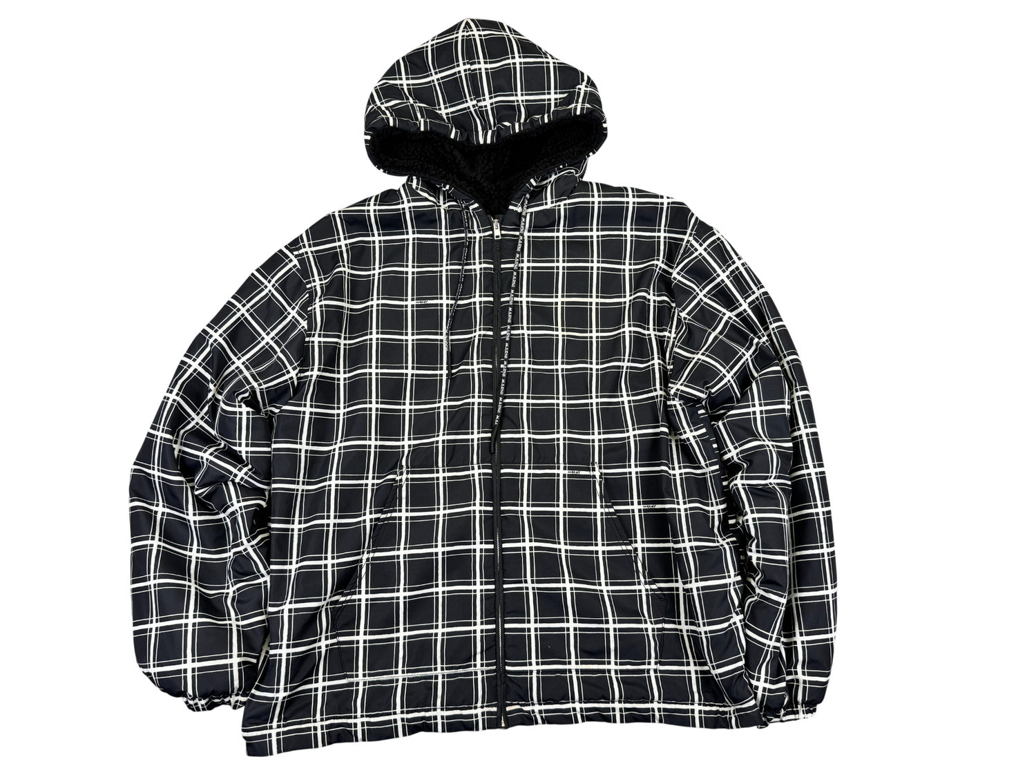 Marni Sherpa Lined Zip Up Hoodie