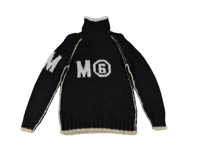 MM6 Maison Margiela Logo Turtleneck Sweater