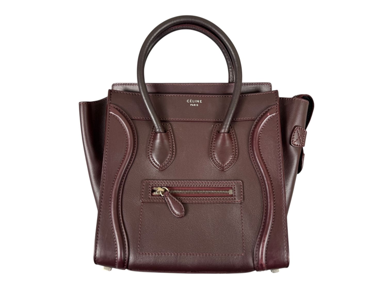 Celine Leather Luggage Handbag