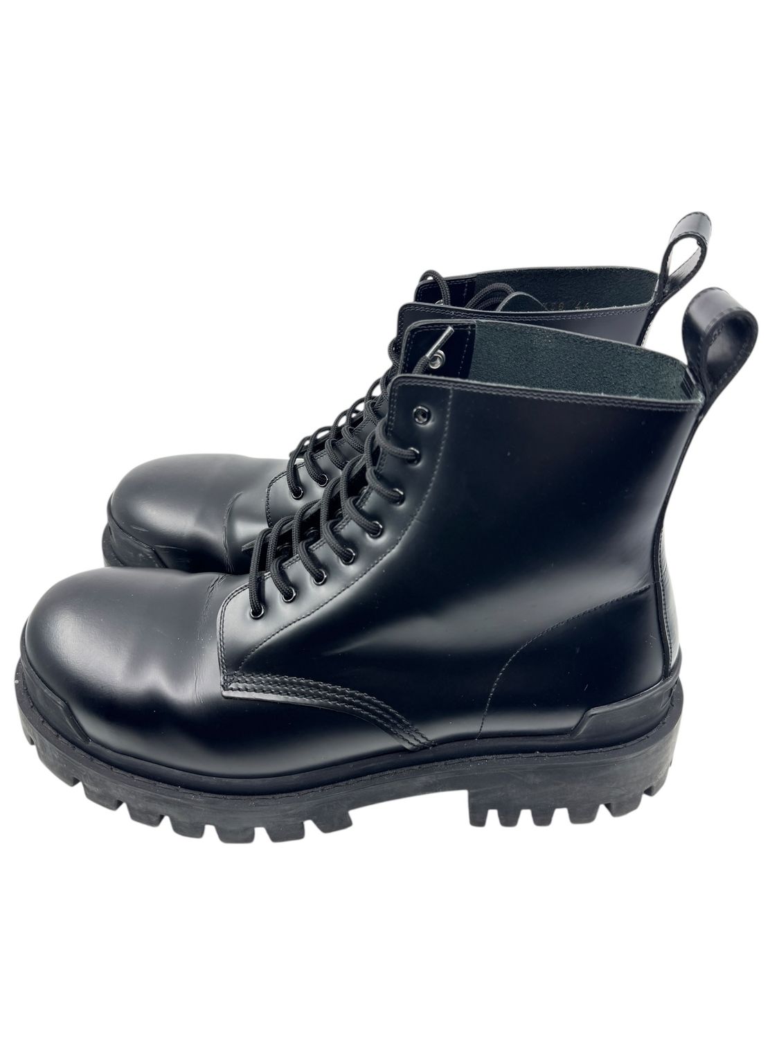 Balenciaga Leather Strike Boot worn