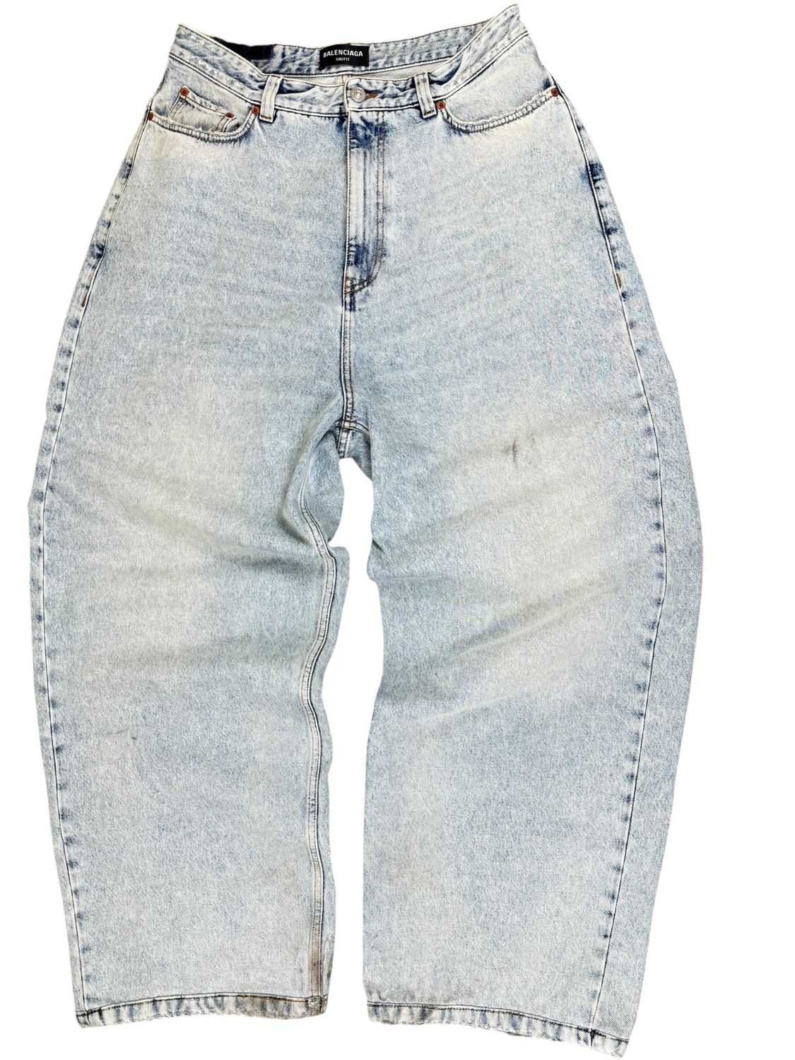 Balenciaga Light Wash Baggy Jeans