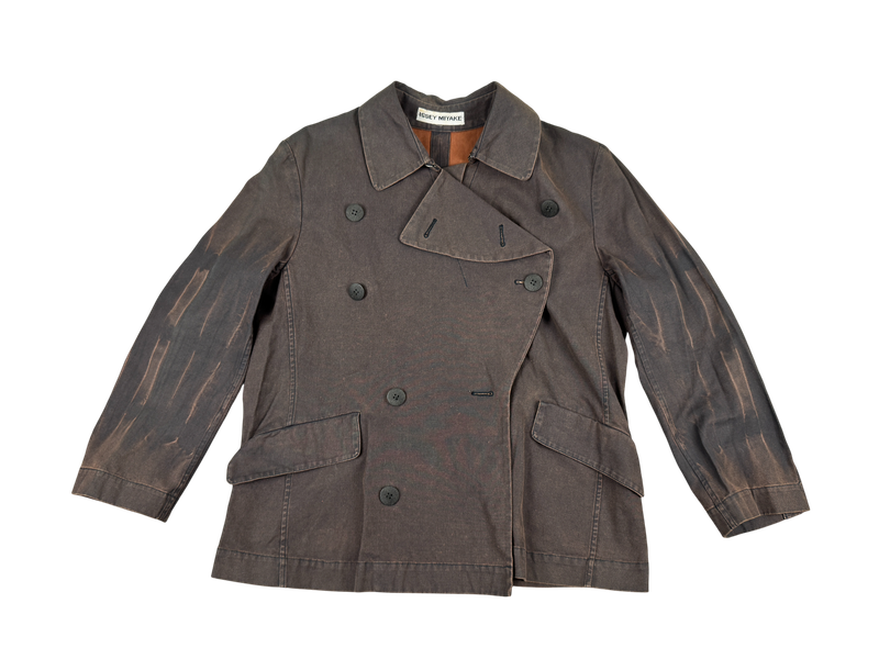 Vintage Issey Miyake Bleached Double Breasted Jacket