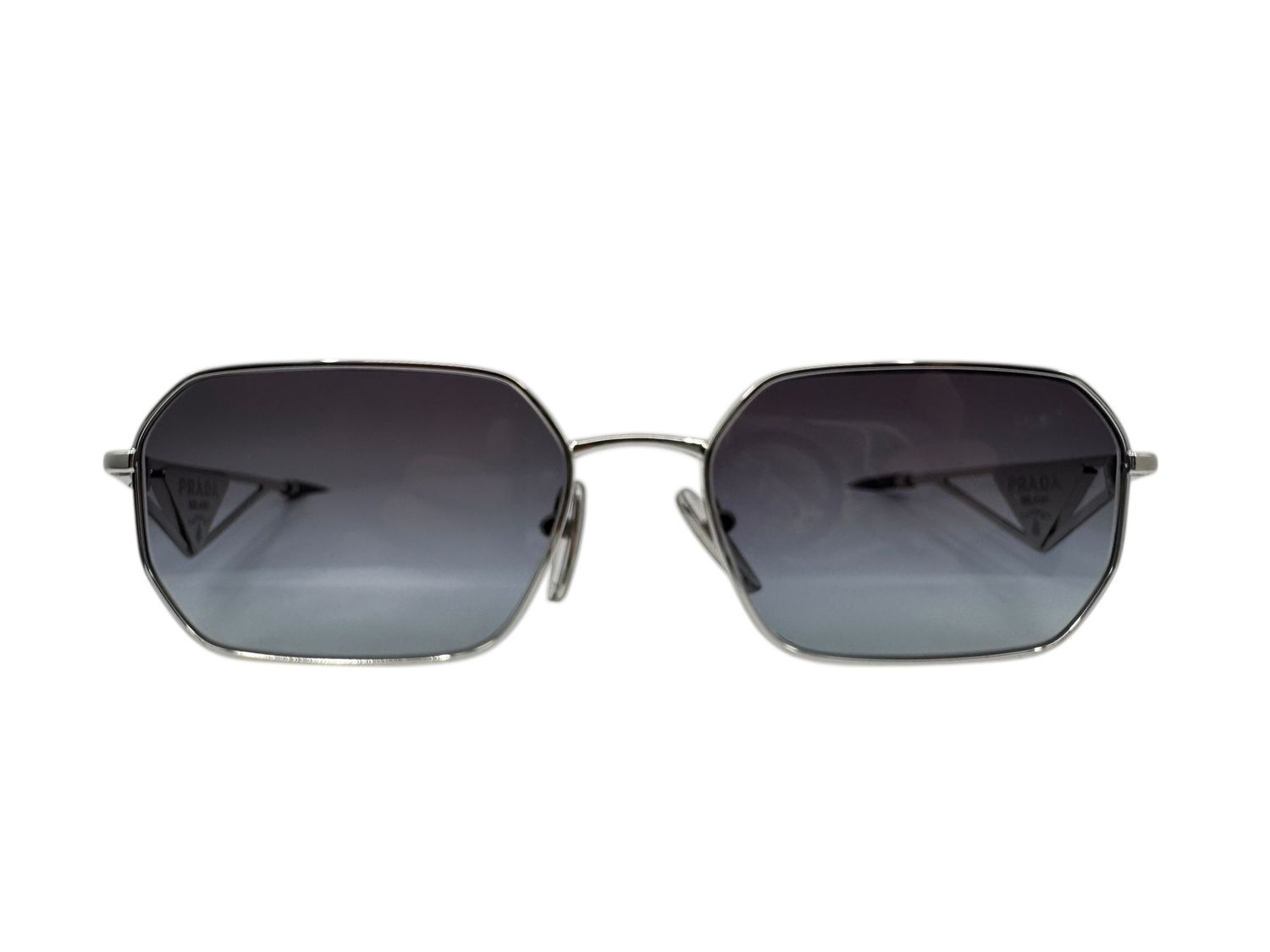 Prada Triangle Logo Rectangle  Sunglasses