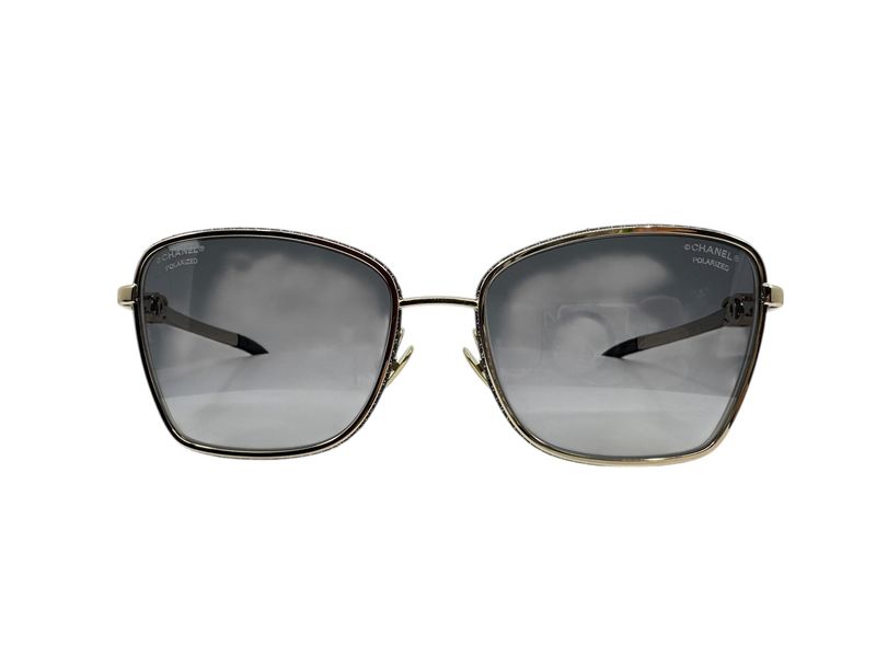 Chanel Cat Eye Calfskin Sunglasses