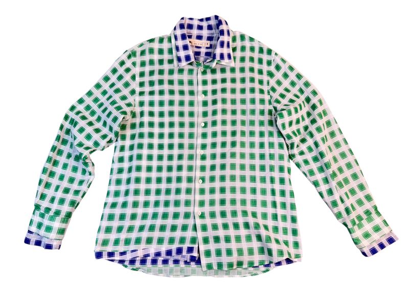 Marni Double Layered Checkered Button Up