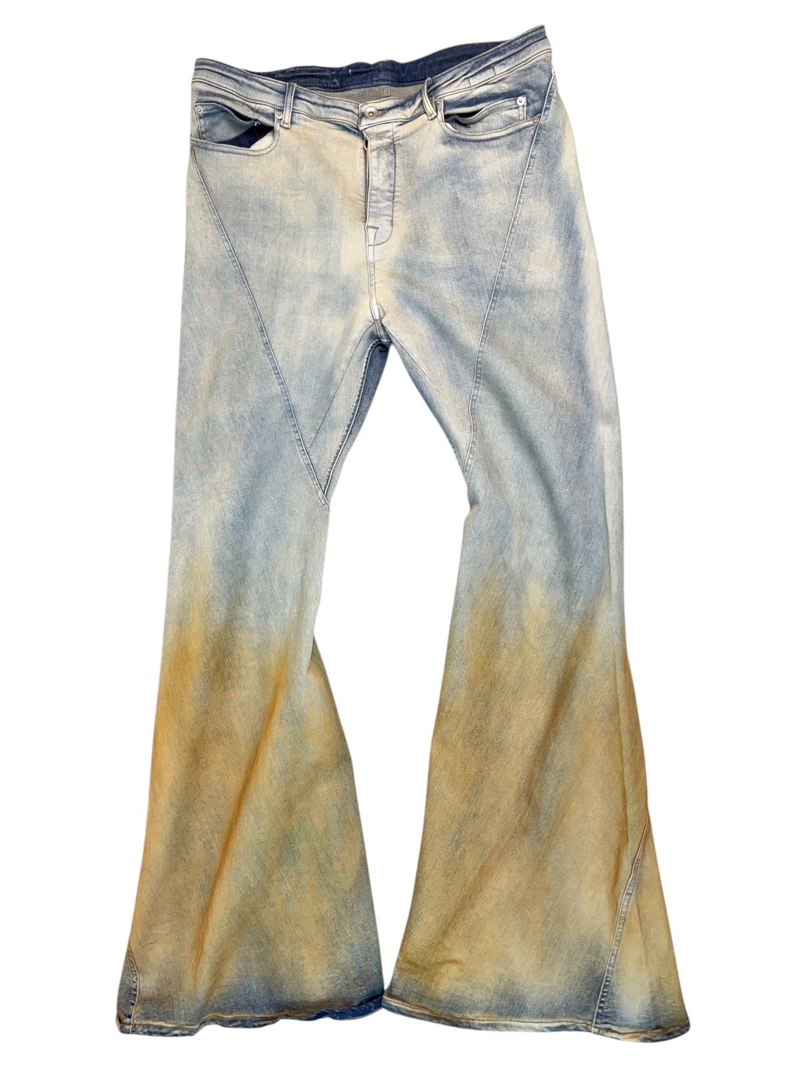 Rick Owens Bias Bootcut Jeans
