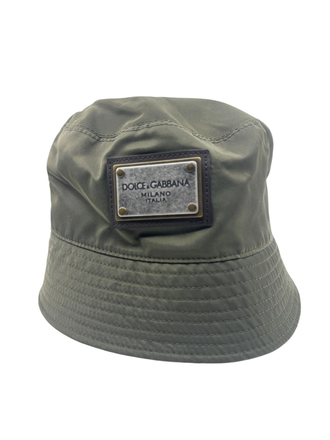 Dolce &amp; Gabbana Metal Logo Bucket Hat