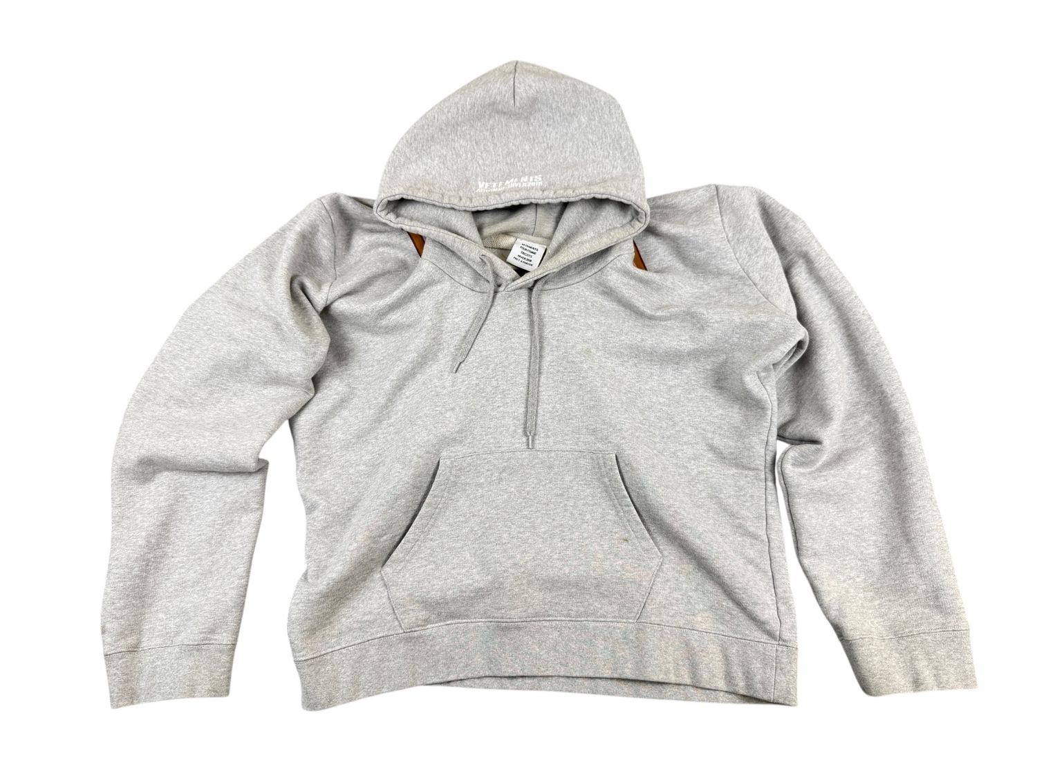 Vetements Misplaced Logo Hoodie