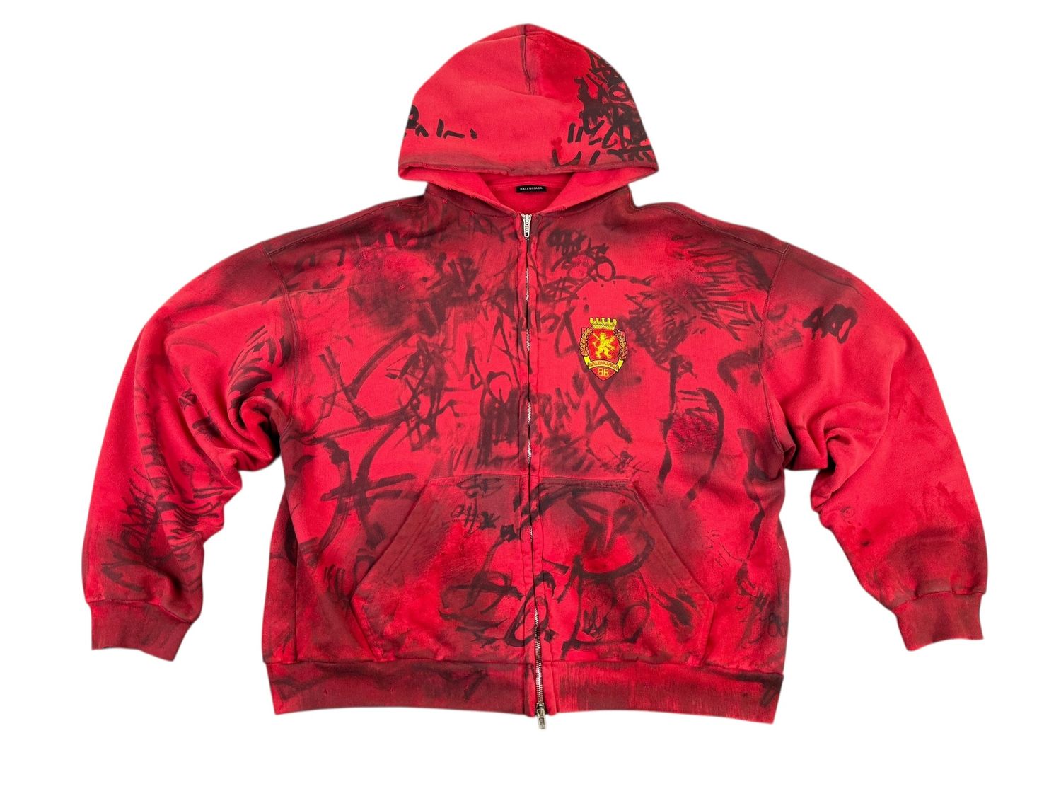 Balenciaga Skater Hoodie Red