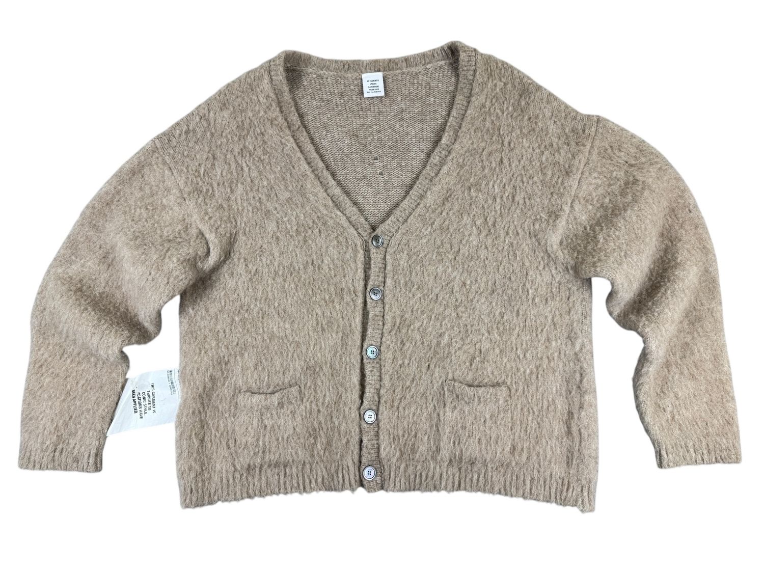Vetements "Kurt Cobain" Mohair Cardigan