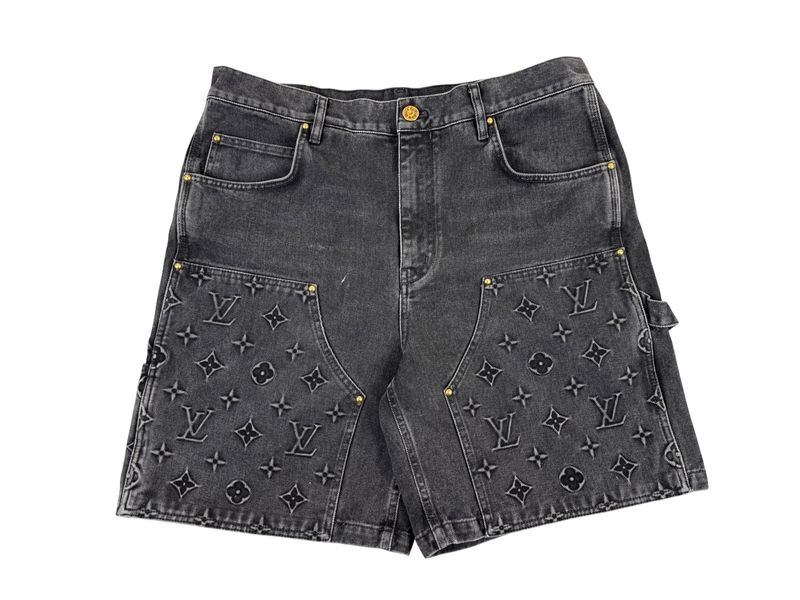 Louis Vuitton Monogram Carpenter Denim Shorts