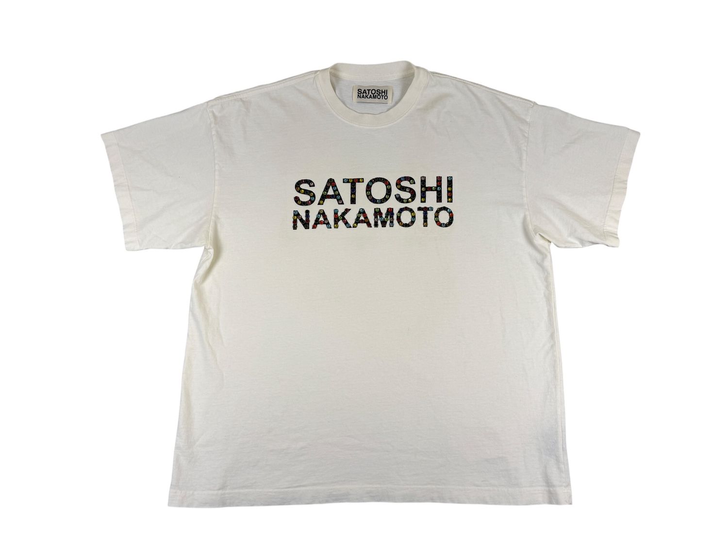 Satoshi Nakamoto Studded Logo Tee