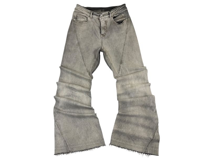 Rick Owens Womens Bias Bootcut Denim