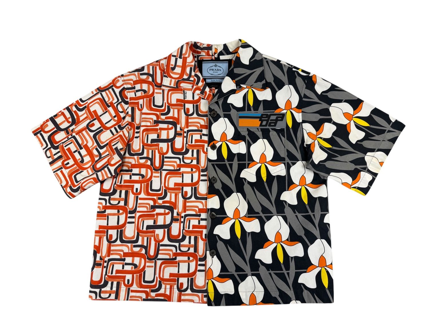 Prada Double Match Flowers Shirt