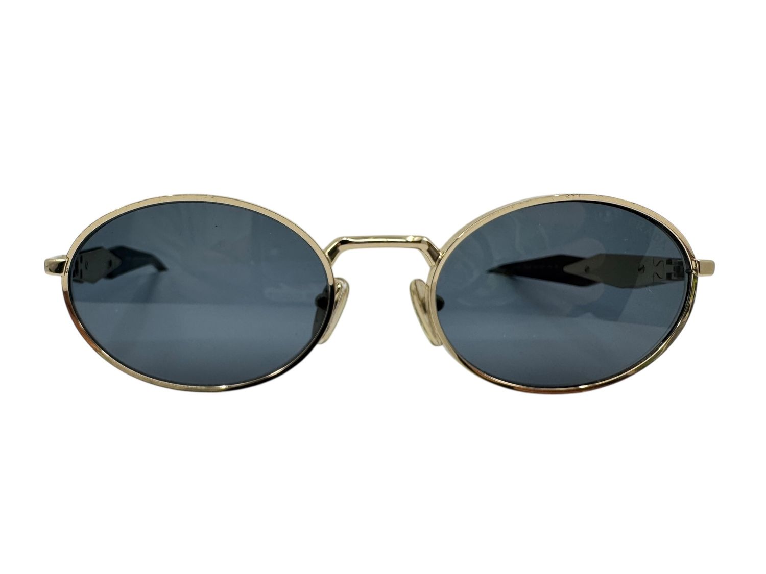 Prada Metal Oval Sunglasses