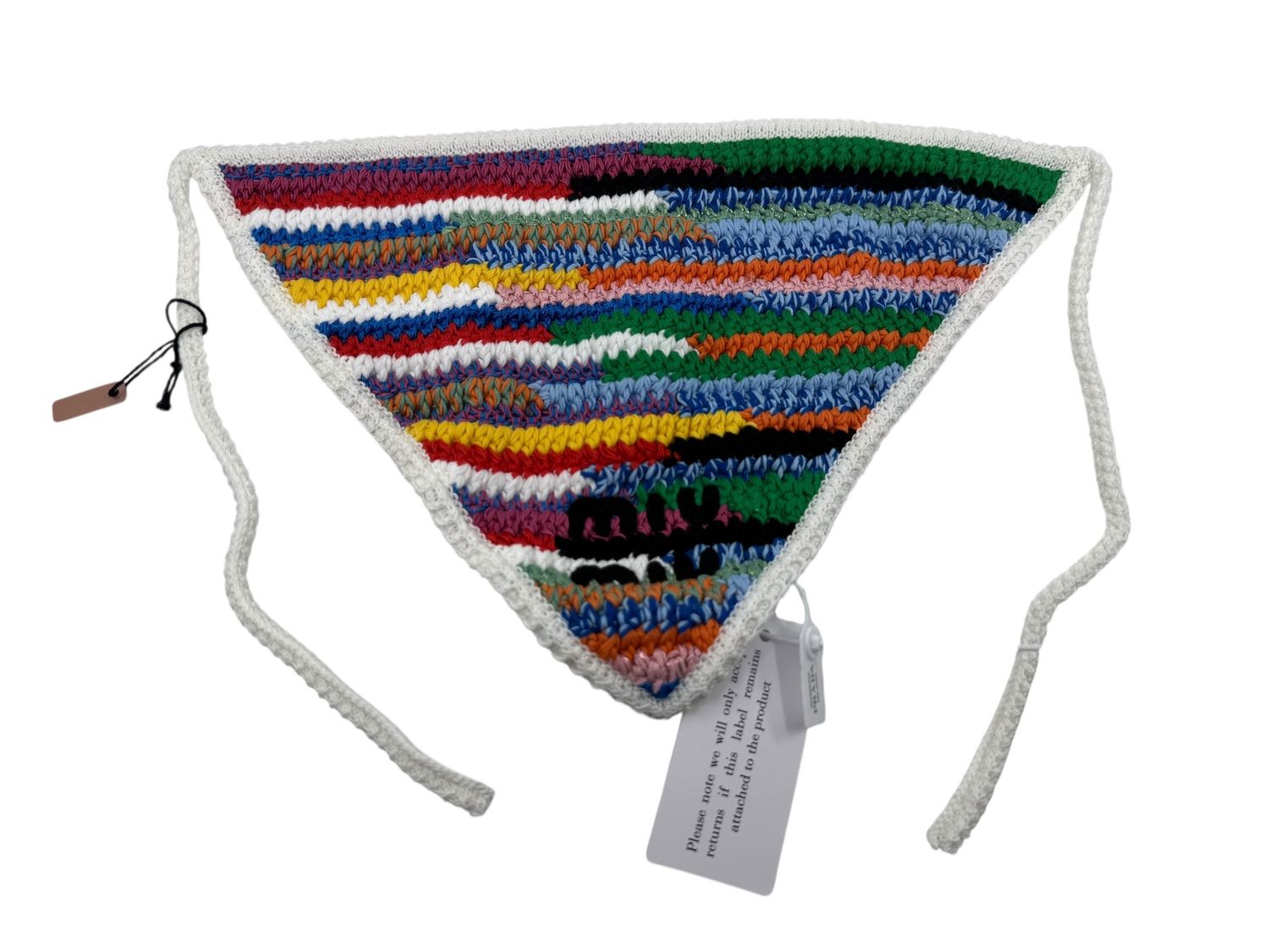Miu Miu Crochet Bandana Scarf