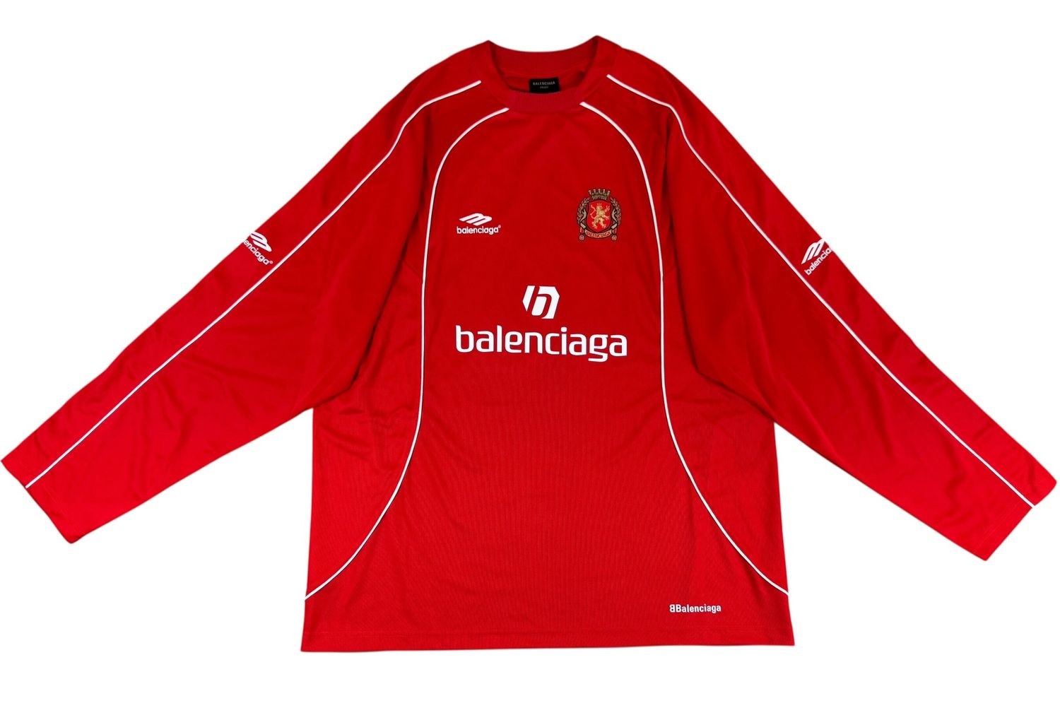 Balenciaga Sporty Soccer Long Sleeve Jersey