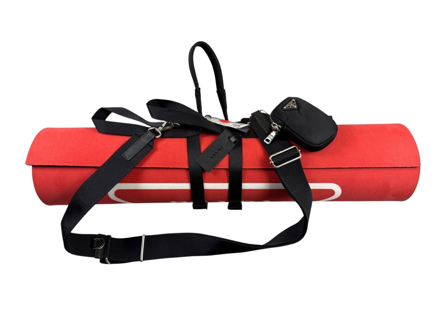 Prada Tappetino Yoga Mat w/ Nylon Strap