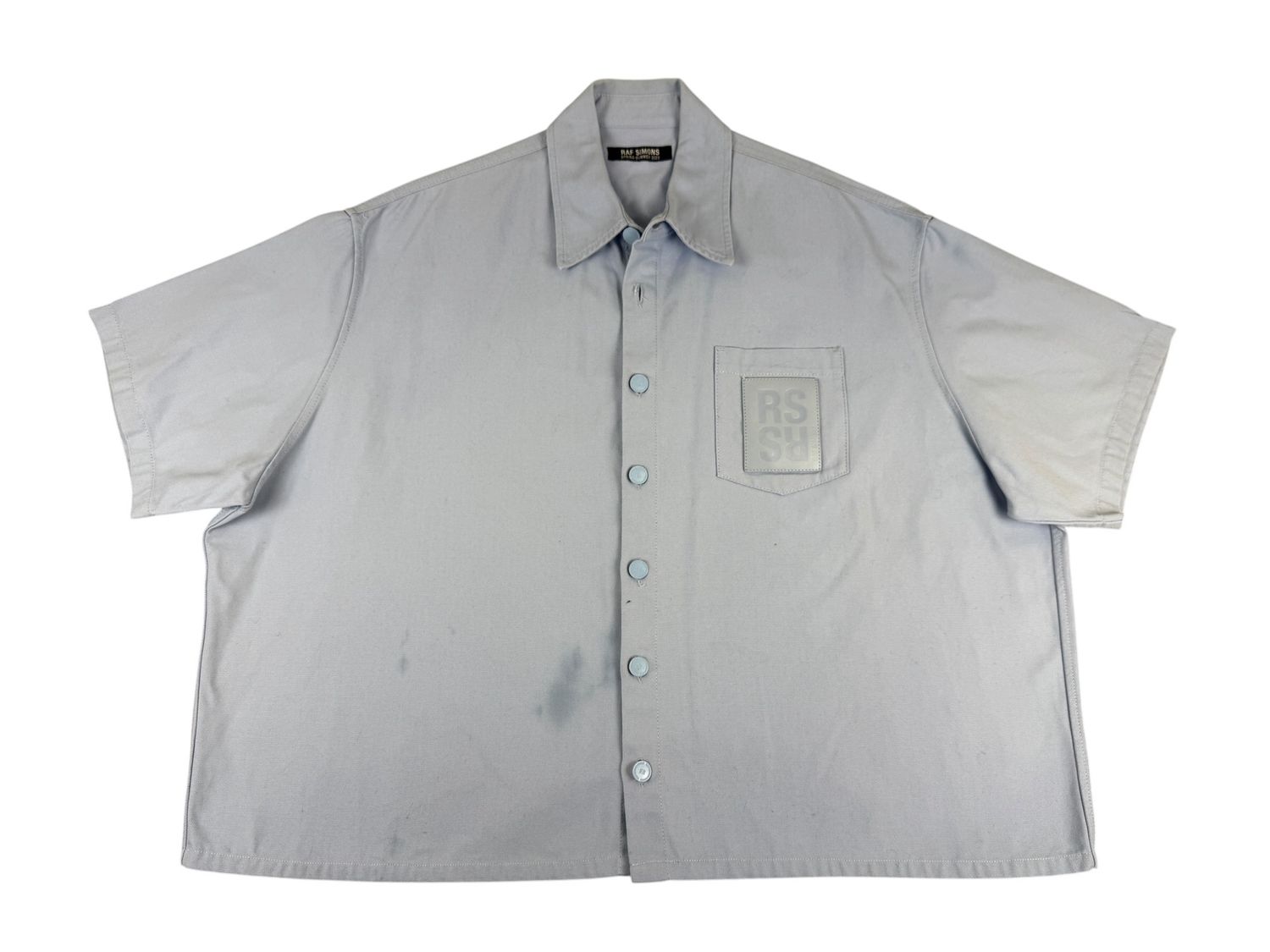 Raf Simons Short Sleeve Patch Button Up Shirt