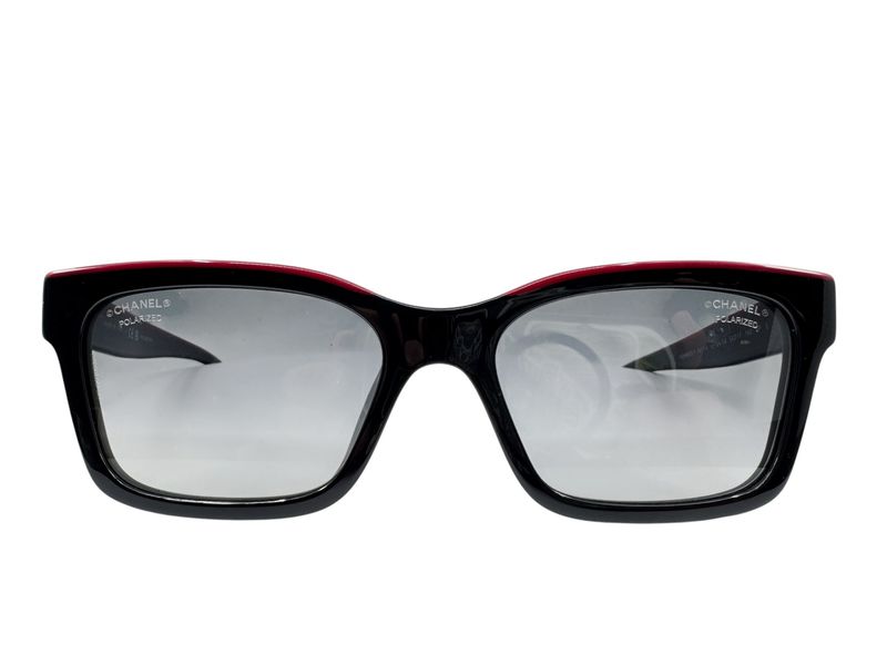 Chanel Square Double C Logo Frame Sunglasses