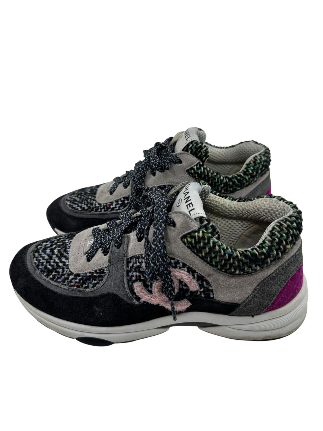 Chanel Double C Logo Trainer Shoe 5