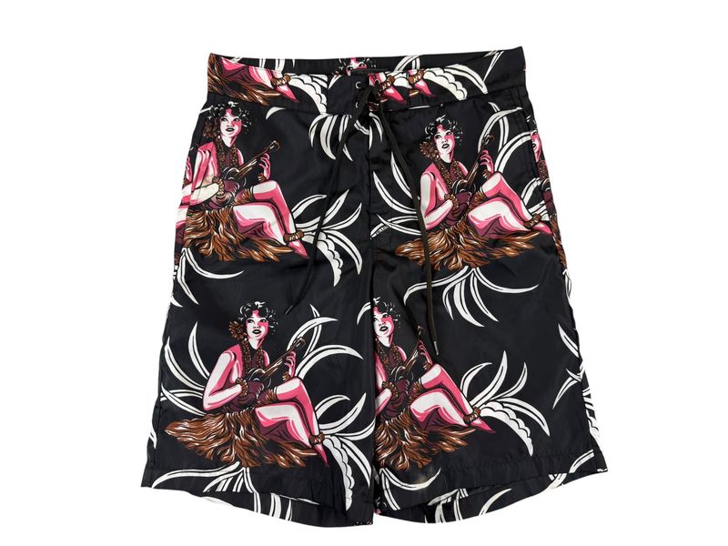 Prada Hula Girl Swim Trunks