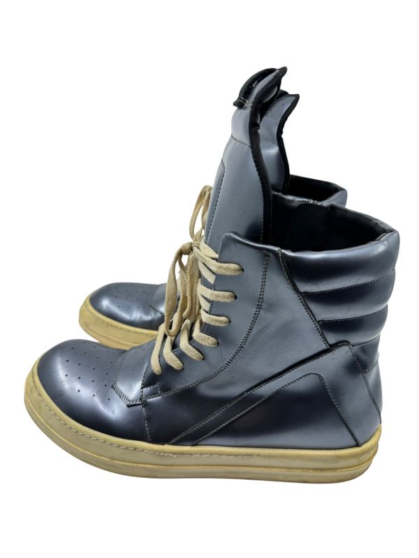 Rick Owens Metallic Geobasket Shoe