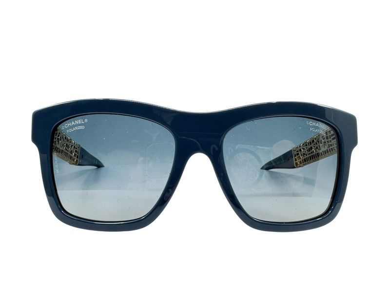 Chanel Square Gold Metal Temple Sunglasses