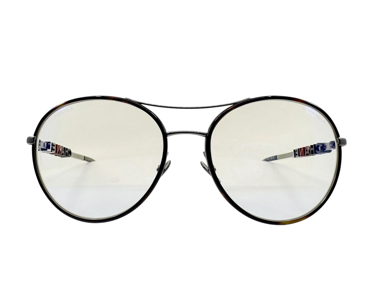 Chanel Aviator Spell Out Eyeglasses