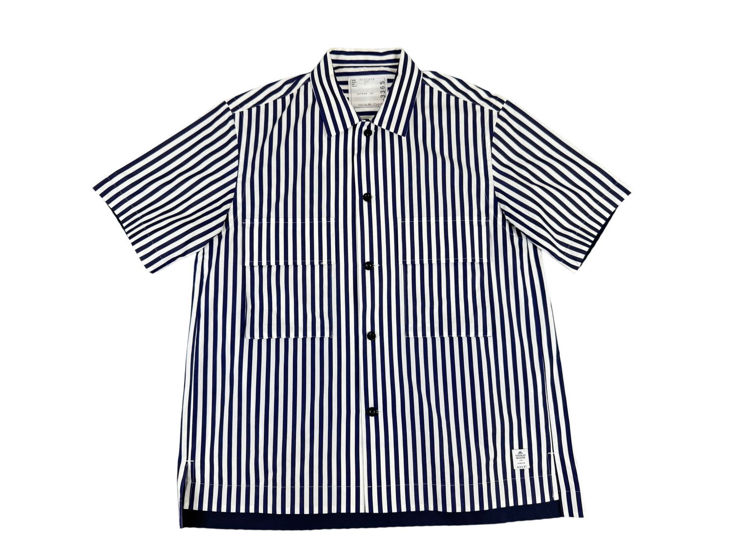 Sacai x Thomas Mason fabrics Striped Shirt