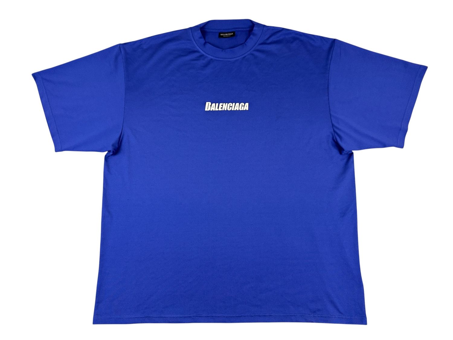 Balenciaga Polyester Center Logo Tee