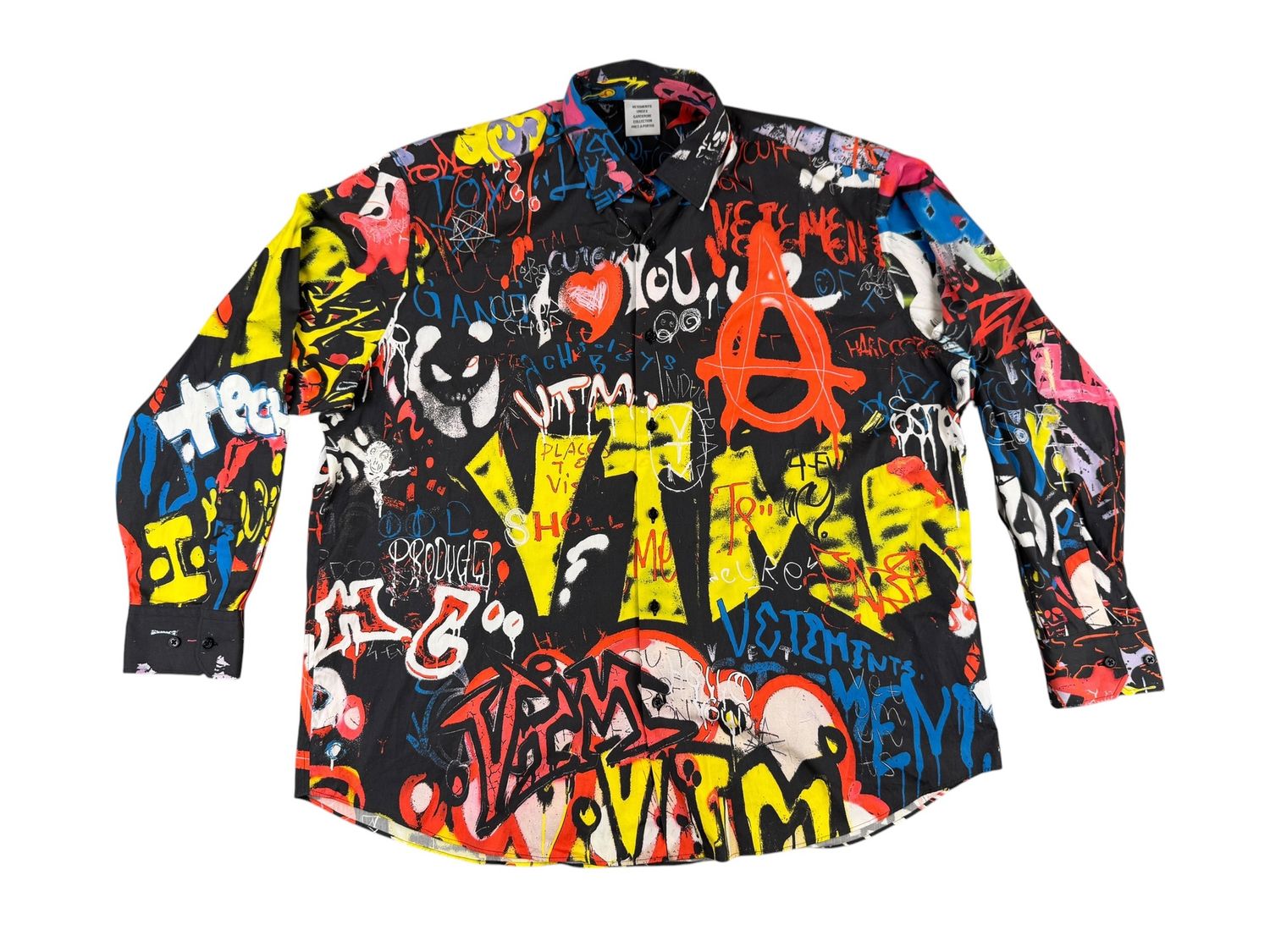 Vetements Graffiti Button Up