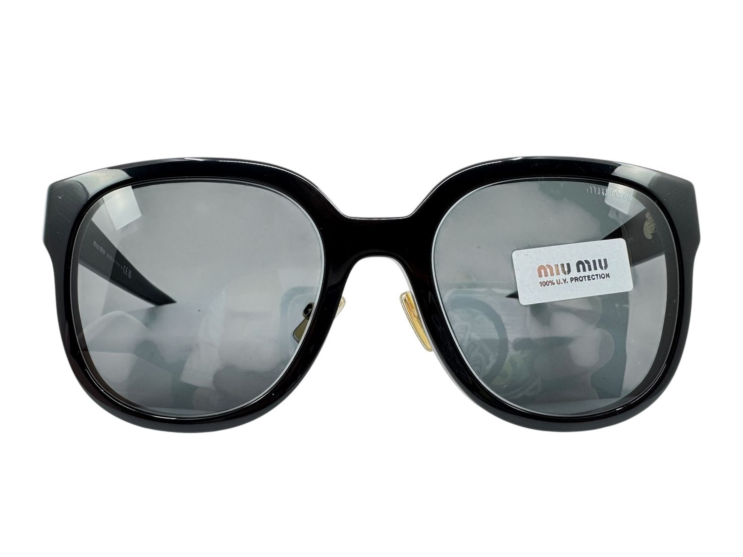 Miu Miu Round Black Sunglasses