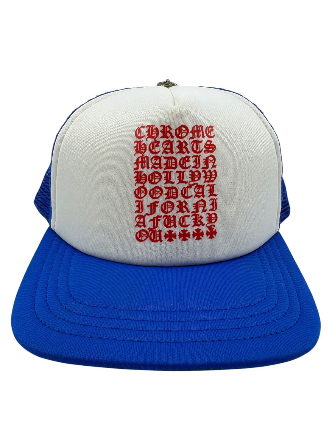 Chrome Hearts Blue Eye Chart Trucker Hat