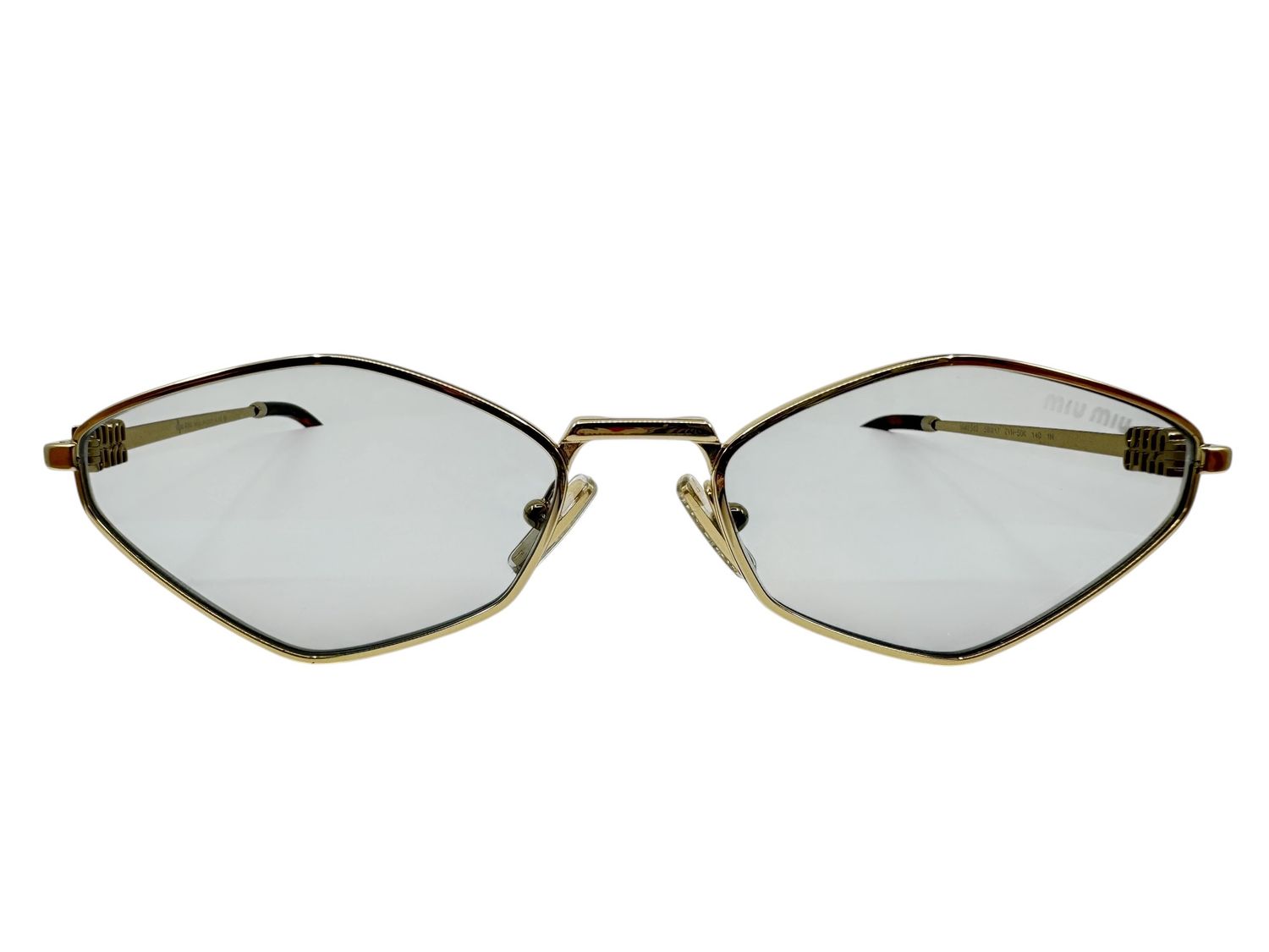 Miu Miu Metal Oval Eyeglasses