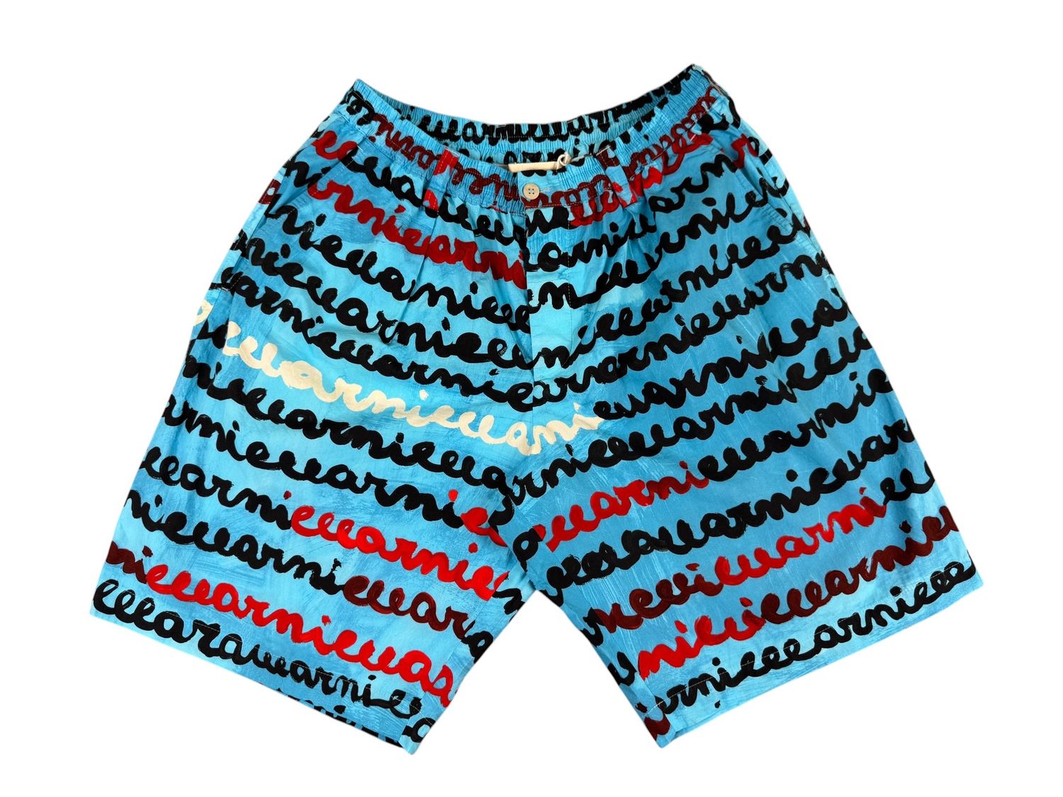 Marni Script Print Shorts