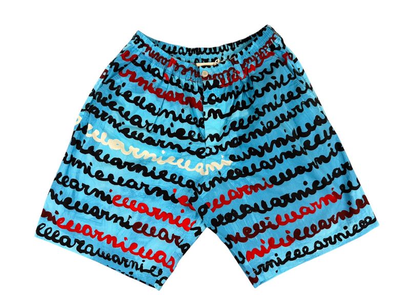 Marni Script Print Shorts