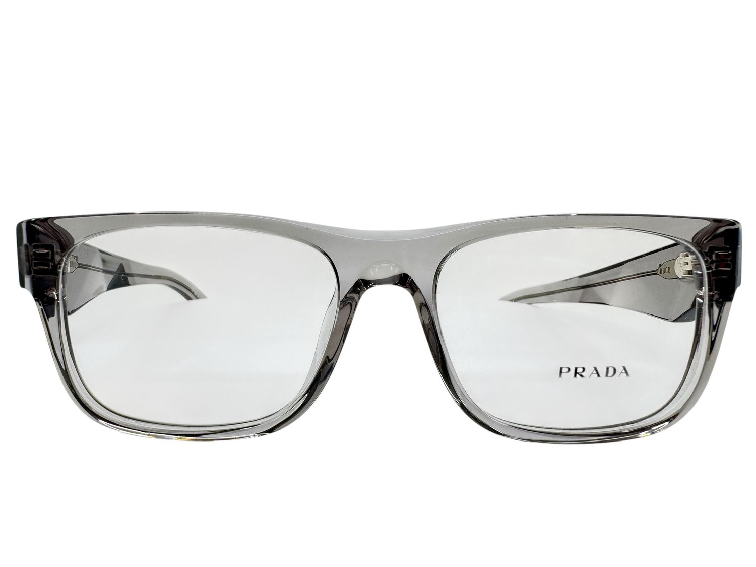 Prada Transparent Grey Eyeglasses