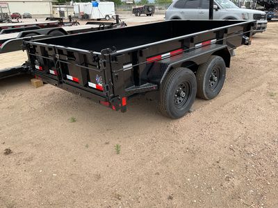DC MDT 9890LB GVWR MEDIUM DUMP TRAILER 12’ X 77”