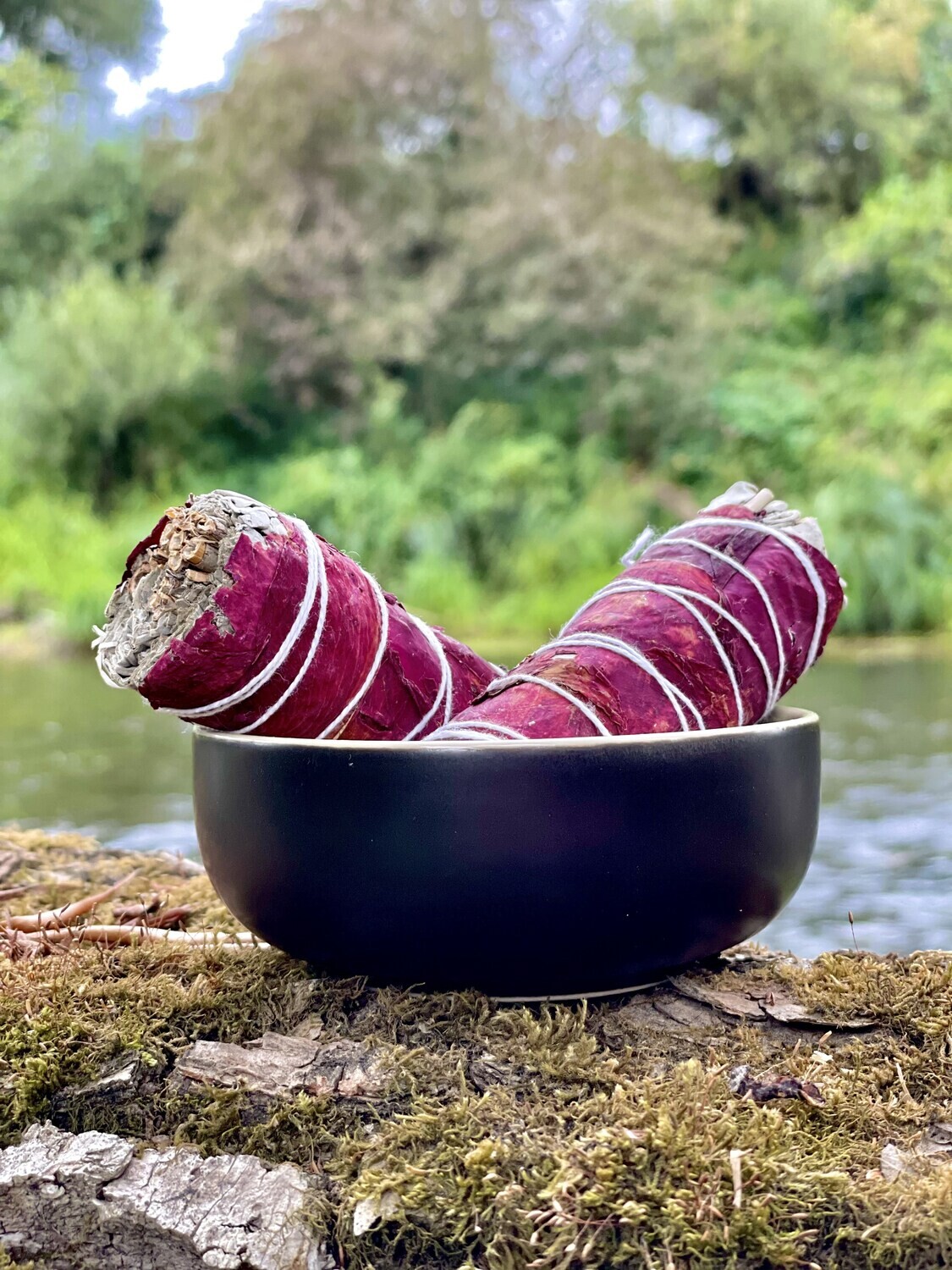 White Sage + Rose Petals Smudge Bundle