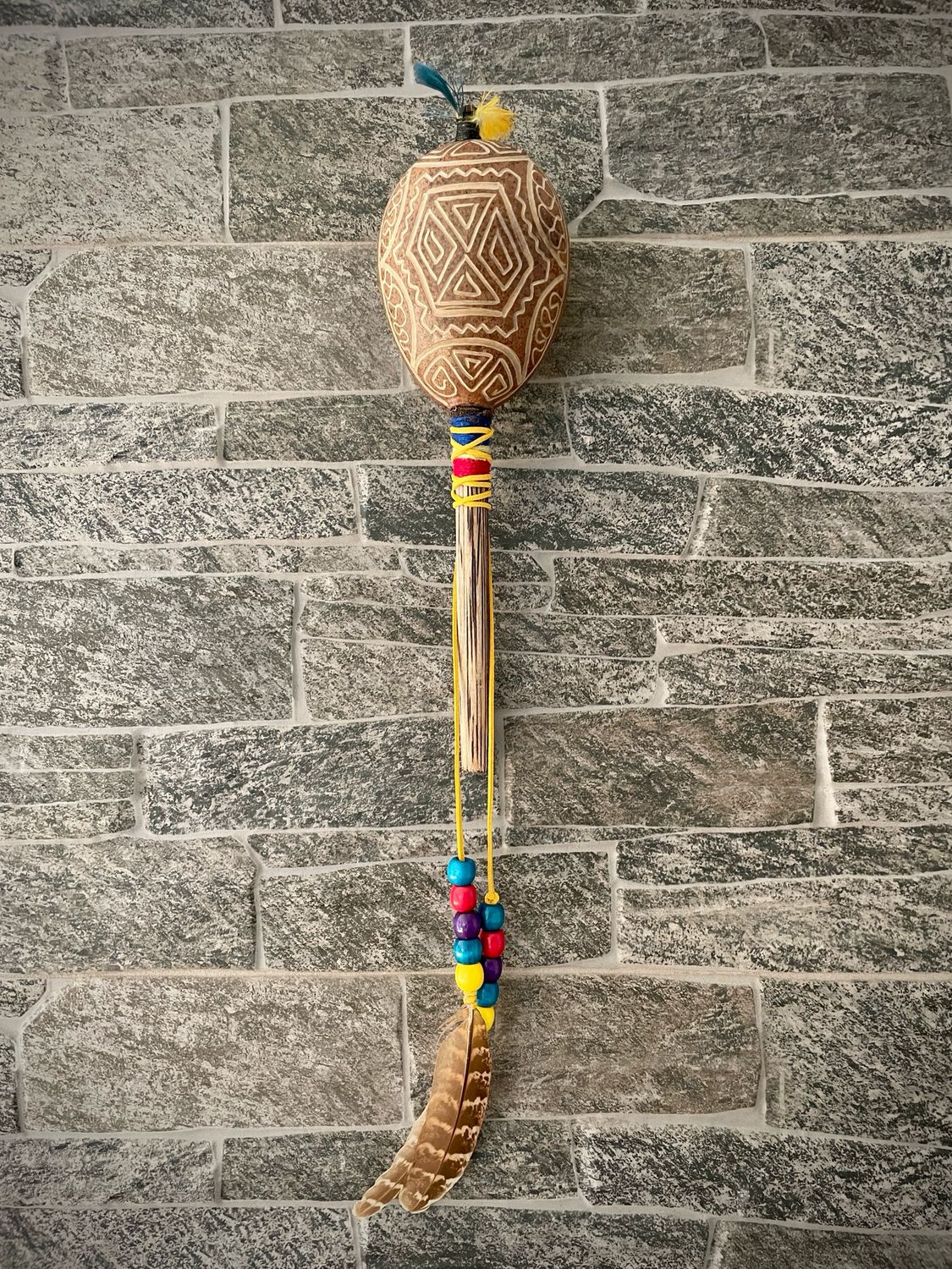 SHIPIBO ŠAMANSKA ZVEČKA - ŠUŠKALICA - velika/ SHIPIBO SHAMAN RATTLE - large
