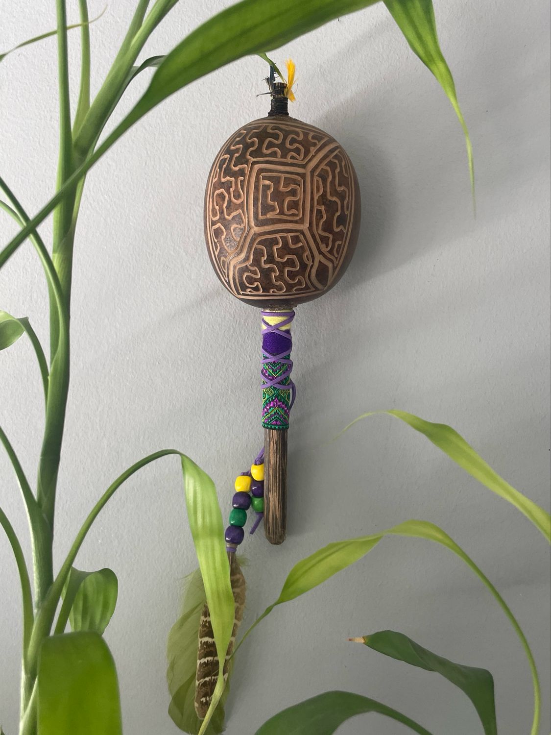 SHIPIBO ŠAMANSKA ZVEČKA - ŠUŠKALICA - velika/ SHIPIBO SHAMAN RATTLE - large