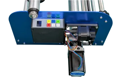 24 inch roll cutter with a control panel