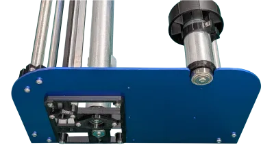End view of CNC roll cutter