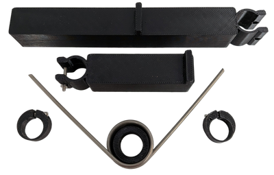 Roll cutter brake kit to control roll deceleration