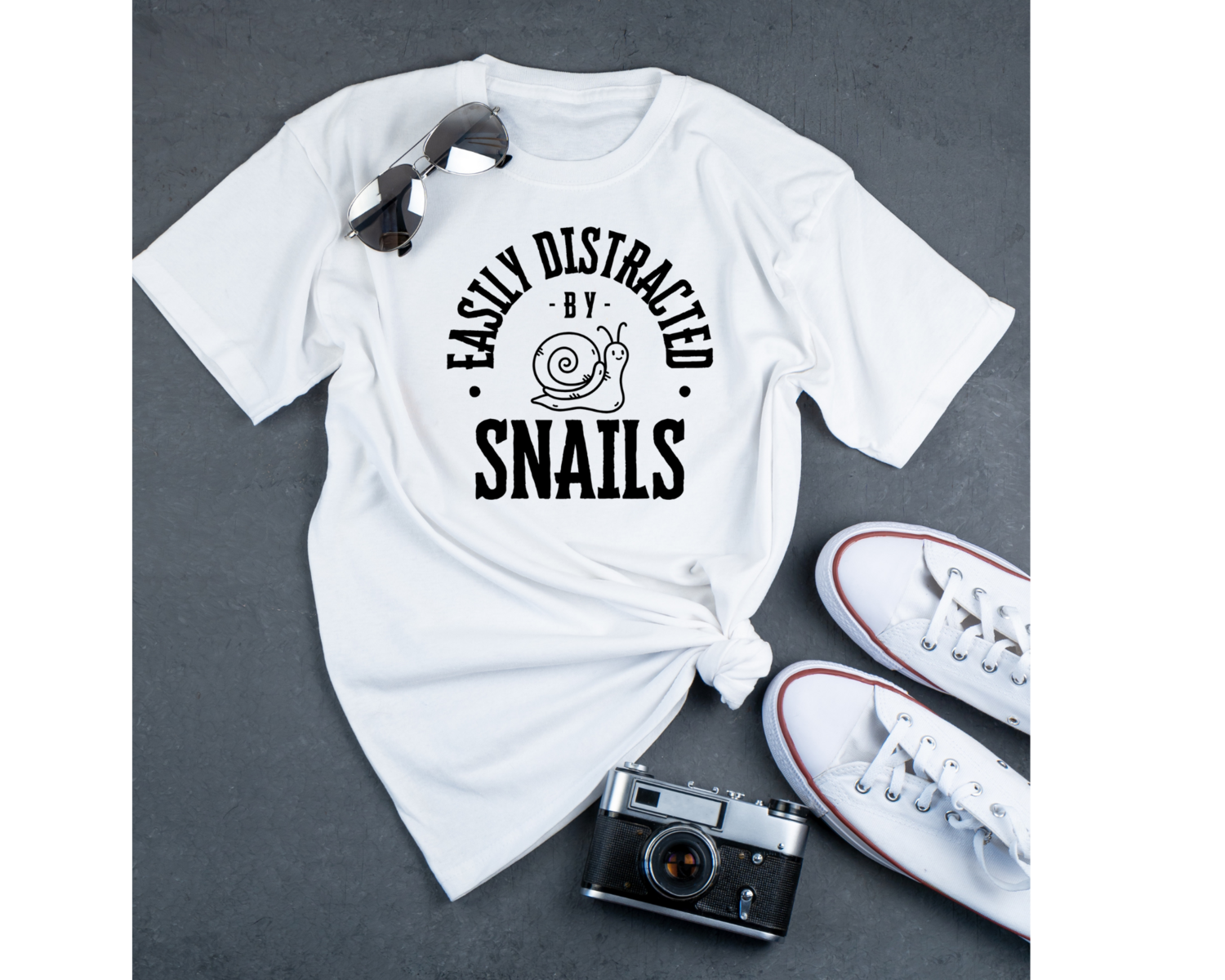 Easily Distracted by Snails Everyday Tee/Unisex